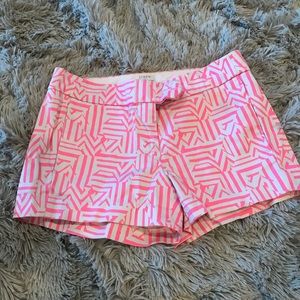 J crew pink and tan shorts